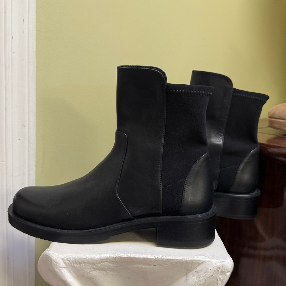 Stuart Weitzman Black Ankle 5050 bold bootie size 6.5 women H9N6 - Picture 4 of 8